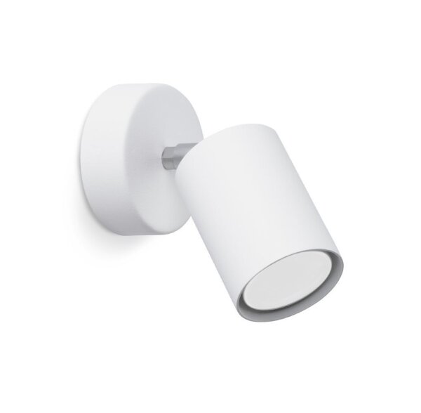 Spot Lampe murale blanc petit H : 18,5 cm ajustable GU10