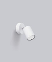 Spot Lampe murale blanc petit H : 18,5 cm ajustable GU10