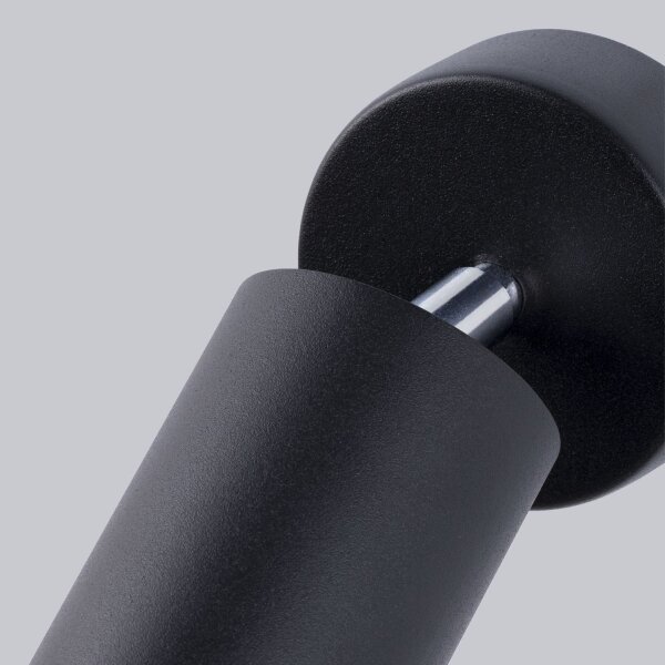 Spot mural noir orientable H : 18,5 cm Métal GU10