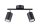 Projecteur de plafond noir métal 2 flammes petit GU10 DALIT