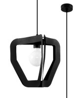 Lampe à suspendre moderne métal noir...