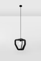 Lampe à suspendre moderne métal noir...