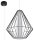 Lampe à suspendre Noir Blanc Géométrique Ø 28 cm Moderne E27