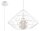 Lampe à suspendre Blanc Métal Fil Rétro Géométrique E27