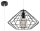Suspension fil géométrique abat-jour cage E27