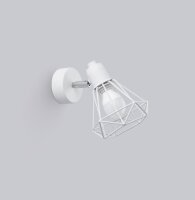 Applique murale blanche orientable filaire Abat-jour E27...