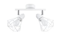 Spot de plafond blanc 31 cm de long réglable E27...