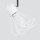 Spot de plafond 3 flammes E27 blanc 52 cm rétro orientable