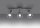 Spot de plafond blanc E14 3 flammes métal rétro TISTA