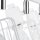 Spot de plafond blanc E14 3 flammes métal rétro TISTA