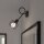 Applique noire métal rétro E14 abat-jour cage TISTA