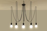 Suspension noire flexible réglable jusquà 3 m