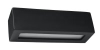 Applique noire c&eacute;ramique verre Up Down indirect E27