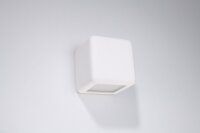 Applique blanche Céramique L : 14 cm Cube à...