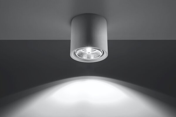 Plafonnier Blanc Métal petit Ø 14,5 cm Moderne plat G9