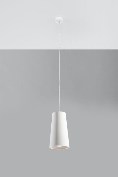Lampe à suspendre Blanc Ø 16 cm Céramique à peindre E27 TUPA