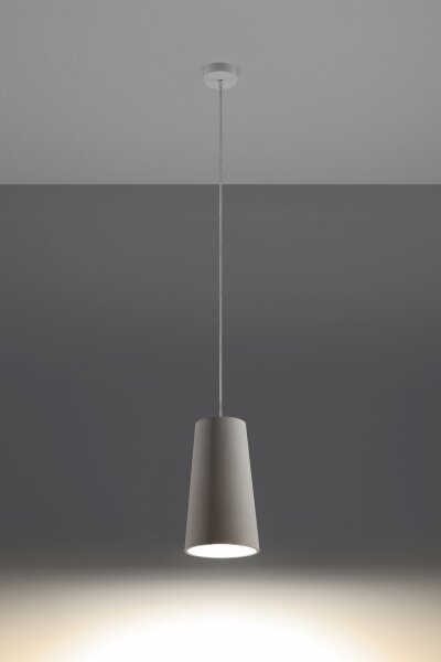 Lampe à suspendre Blanc Ø 16 cm Céramique à peindre E27 TUPA