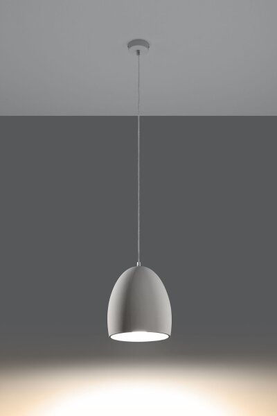 Suspension Blanc Ø 30 cm Céramique à peindre E27 TEVEL