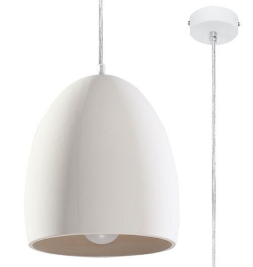 Suspension Blanc Ø 30 cm Céramique à peindre E27 TEVEL