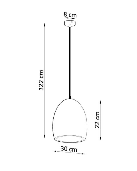 Suspension Blanc Ø 30 cm Céramique à peindre E27 TEVEL
