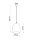 Suspension Blanc Ø 30 cm Céramique à peindre E27 TEVEL