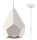 Lampe à suspendre Blanc Céramique à peindre géométrique E27