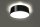 Plafonnier noir Ø 25 cm rond plat E27 ATISS