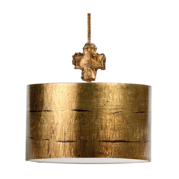 Plafonnier EXTRATO feuille dor Ø38cm Lampe design