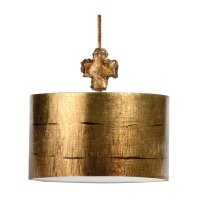 Plafonnier EXTRATO feuille dor Ø38cm Lampe design