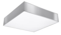 Plafonnier Gris carr&eacute; 55 cm 4x E27 Moderne