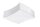 Plafonnier blanc 39 cm de long faible éblouissement 2x E27 BREEL