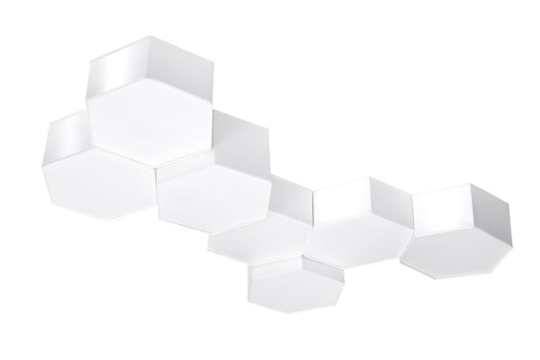 Plafonnier Moderne Blanc Plat Faible Éblouissement 2x E27