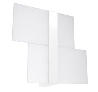 Applique murale verre métal blanc 2x G9 faible...