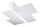 Lampe de plafond blanc verre métal plat faible éblouissement 2x E27