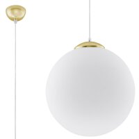 Lampe à suspendre verre Abat-jour sphérique...