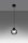Lampe à suspendre Boule Abat-jour Noir Verre fumé E27