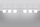 Plafonnier blanc long 120 cm verre métal 6x G9