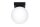 Plafonnier Abat-jour sphérique Ø 12 cm Blanc Noir G9 Verre
