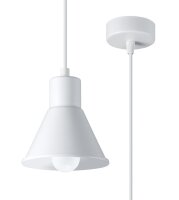 Suspension Blanc Métal Rétro Ø 14 cm...