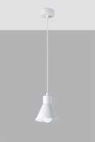 Suspension Blanc Métal Rétro Ø 14 cm...