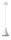 Lampe à suspendre métal Ø 14 cm Blanc ES111 Design rétro