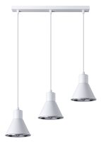 Lampe à suspendre Blanc 3 flammes L : 45 cm ES111...