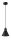 Lampe à suspendre Noir Métal Ø 14 cm simple ES111 Rétro