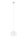 Lampe à suspendre Blanc Métal Ø 16 cm rond Boule E27