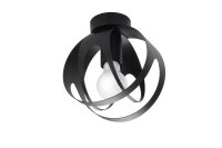Plafonnier Noir Boule &Oslash; 16 cm petit E27 Moderne
