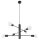Lampe à suspendre métal noir 6 flammes E27 table à manger