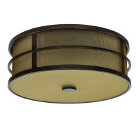 Plafonnier SHOJI Crème Ø34cm Lampe Vintage...