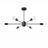 Plafonnier métal rétro 86,5 cm...