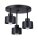 Plafonnier noir métal 3 flammes Ø 32 cm E27