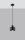 Lampe à suspendre Noir Ø 12 cm petit métal rétro E27